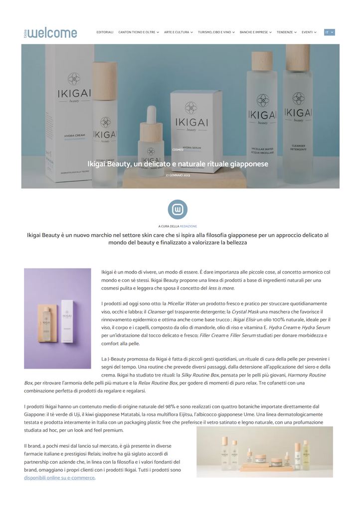 Ikigai Beauty è su Ticino Welcome